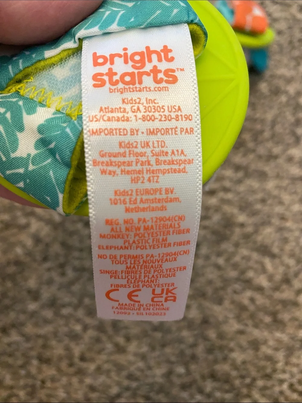 Infant toys